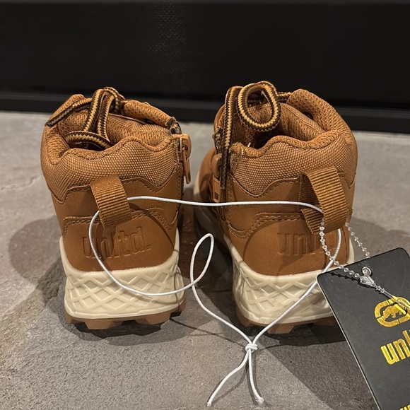 Ecko unltd Joseph Rugged ankle play/work boots,zipper/lace up,pull tab, toddler - Picture 5 of 10